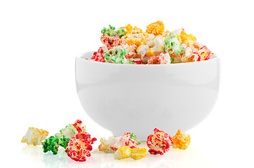 Image showing Bowl of popcorn
