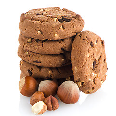 Image showing Homemade chocolate cookies