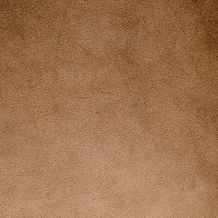 Image showing Brown leather texture closeup