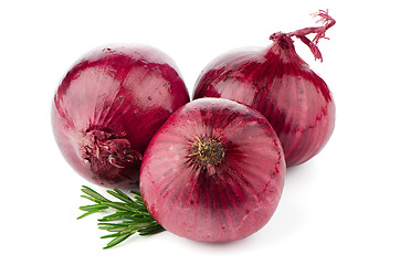 Image showing Red onions