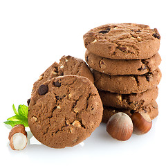 Image showing Homemade chocolate cookies