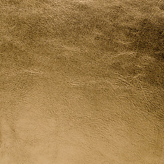 Image showing Golden color leather