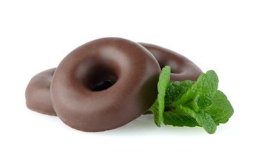 Image showing Chocolate donut cookies