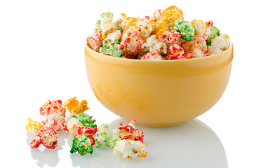 Image showing Bowl of popcorn