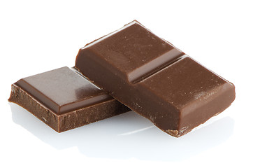 Image showing Closeup detail of chocolate parts