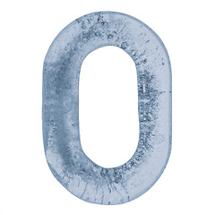 Image showing Letter O in ice