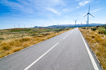 Image showing Wind turbines