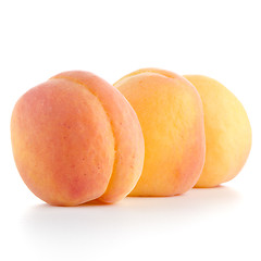 Image showing Three sweet peaches