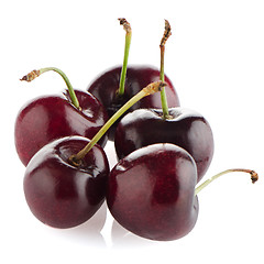 Image showing Red cherries 