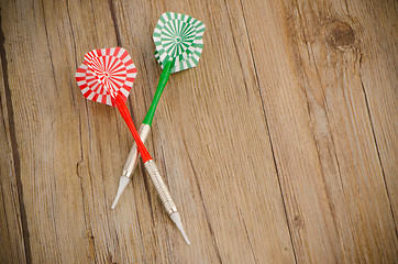 Image showing Two arrows darts