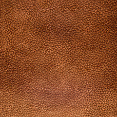 Image showing Brown leather texture closeup