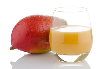 Image showing Fresh mango juice