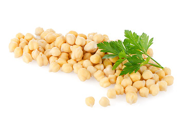 Image showing Pile of chickpeas