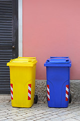 Image showing Recycling Trash Bins