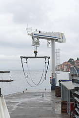 Image showing Boat Crane