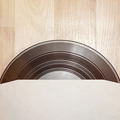 Image showing Vinyl record with cover