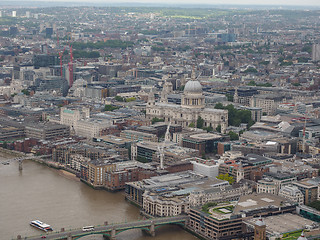 Image showing Aerial view of London