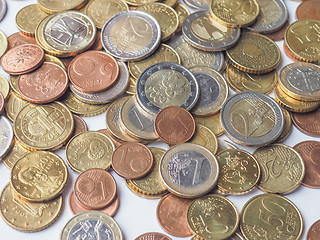 Image showing Euro coins