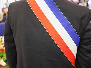 Image showing French mayor with sash