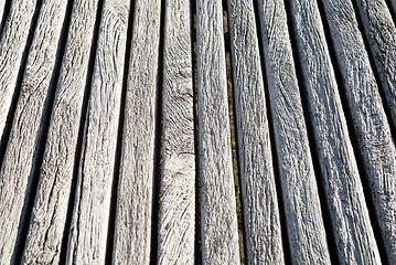 Image showing part of grunge wooden bench
