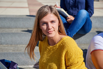 Image showing portrait of young female student