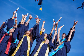 Image showing high school graduates students