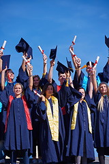 Image showing high school graduates students