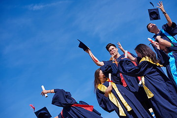 Image showing high school graduates students