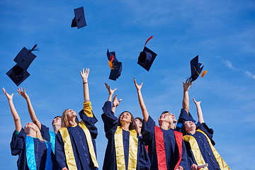 Image showing high school graduates students
