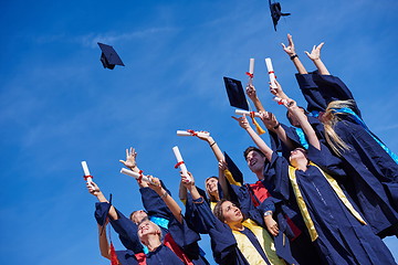 Image showing high school graduates students