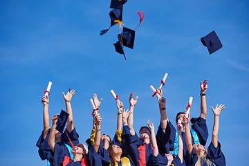 Image showing high school graduates students