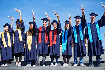 Image showing young graduates students group