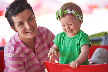 Image showing portrait of happy young mother and baby