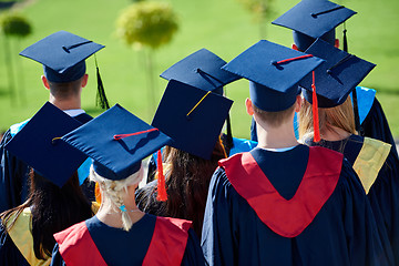 Image showing young graduates students group