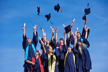 Image showing high school graduates students