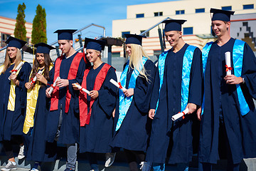 Image showing young graduates students group