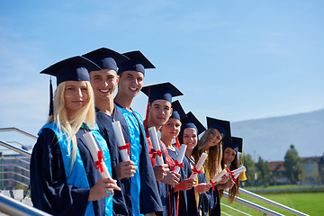 Image showing young graduates students group