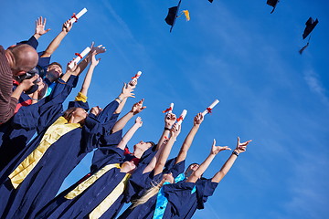 Image showing high school graduates students