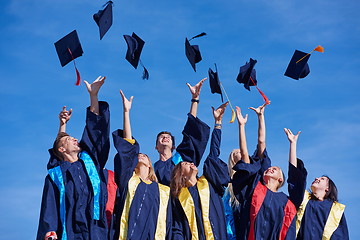 Image showing high school graduates students