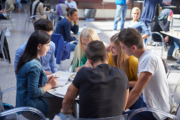 Image showing students group  study