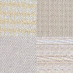 Image showing Set of beige vinyl samples