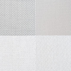 Image showing Set of white vinyl samples