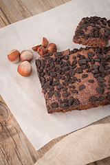 Image showing Tasty chocolate brownies