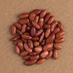 Image showing Circle of red beans