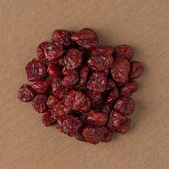 Image showing Circle of dried cranberries