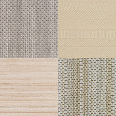 Image showing Set of beige vinyl samples