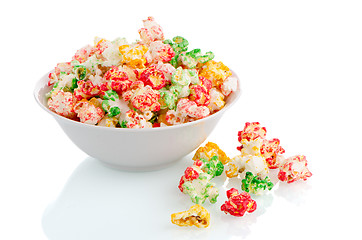 Image showing Bowl of popcorn