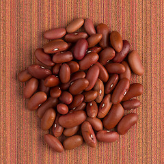 Image showing Circle of red beans