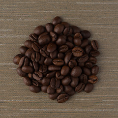 Image showing Circle of coffee