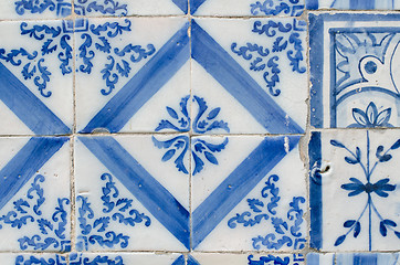 Image showing Portuguese glazed tiles. 